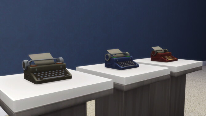 Sims 4 Buyable Antique Typewriter Without Case by xordevoreaux at Mod The Sims 4