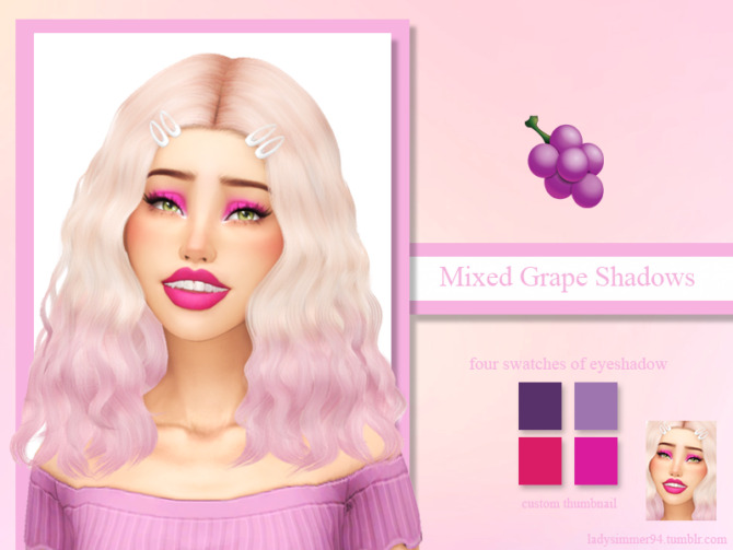 Sims 4 Mixed Grape Shadows by LadySimmer94 at TSR