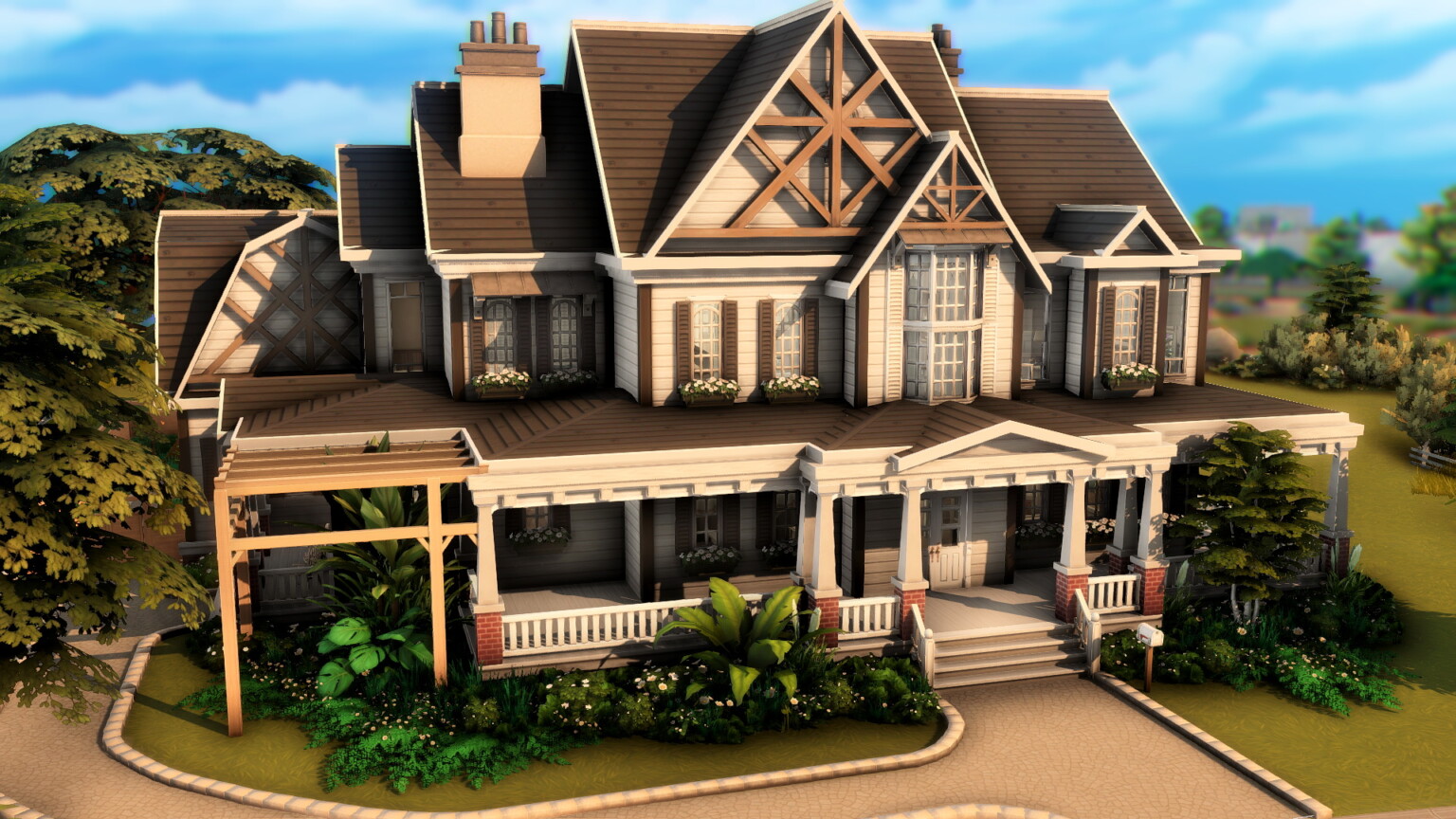 Country Familiar House By Plumbobkingdom At Mod The Sims 4 Sims 4 Updates