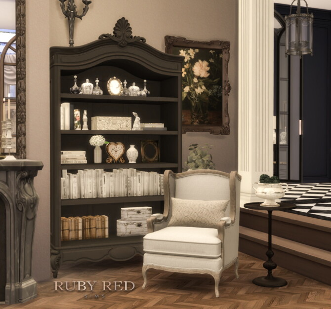 Sims 4 May Traditional Townhouse CC Set at Ruby Red
