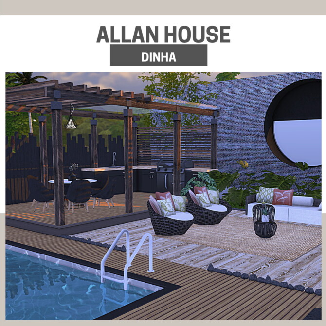 Sims 4 ALLAN HOUSE at Dinha Gamer