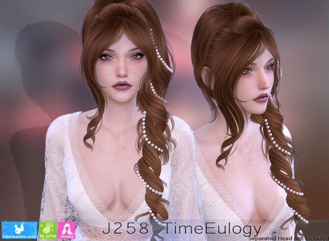Sims 4 J258 TimeEulogy hair (P) at Newsea Sims 4