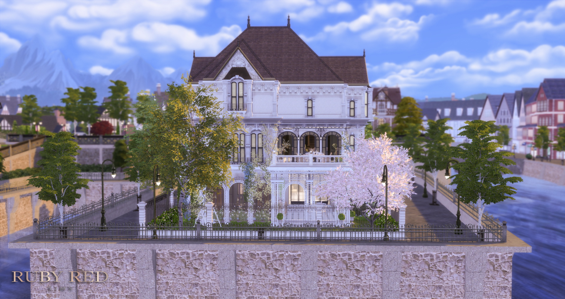 May Traditional Townhouse At Ruby Red Sims 4 Updates