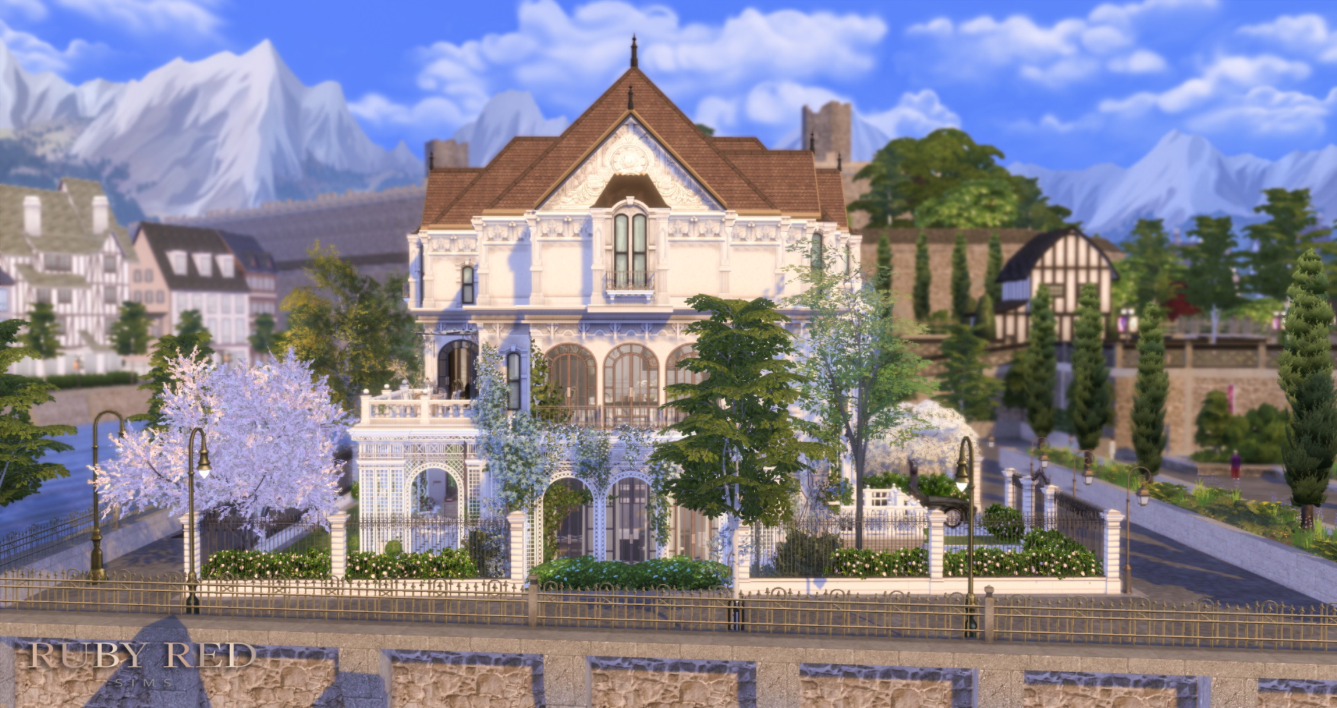 May Traditional Townhouse at Ruby Red » Sims 4 Updates