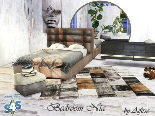 Sims 4 Nia bedroom at Aifirsa