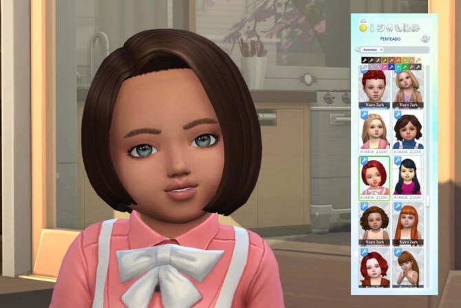 Sims 4 Gaby Hairstyle for Toddlers at My Stuff Origin