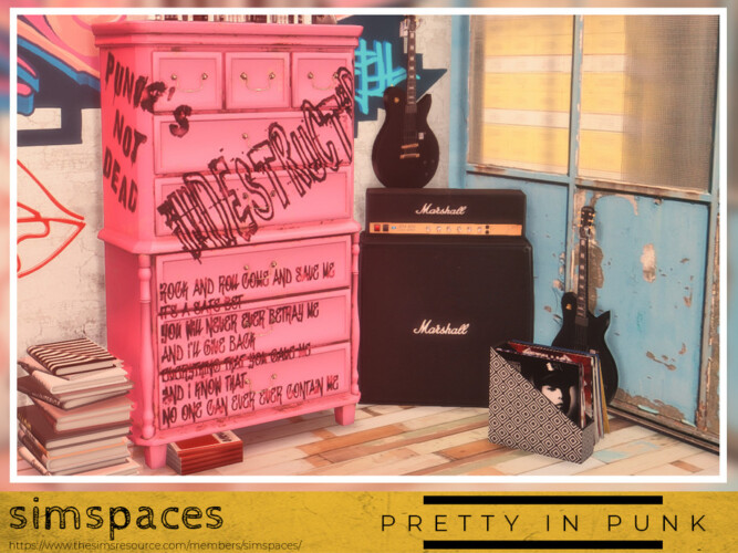 Pretty In Punk Armoire By Simspaces