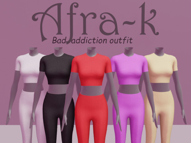 Bad addiction outfit by akaysims at TSR » Sims 4 Updates
