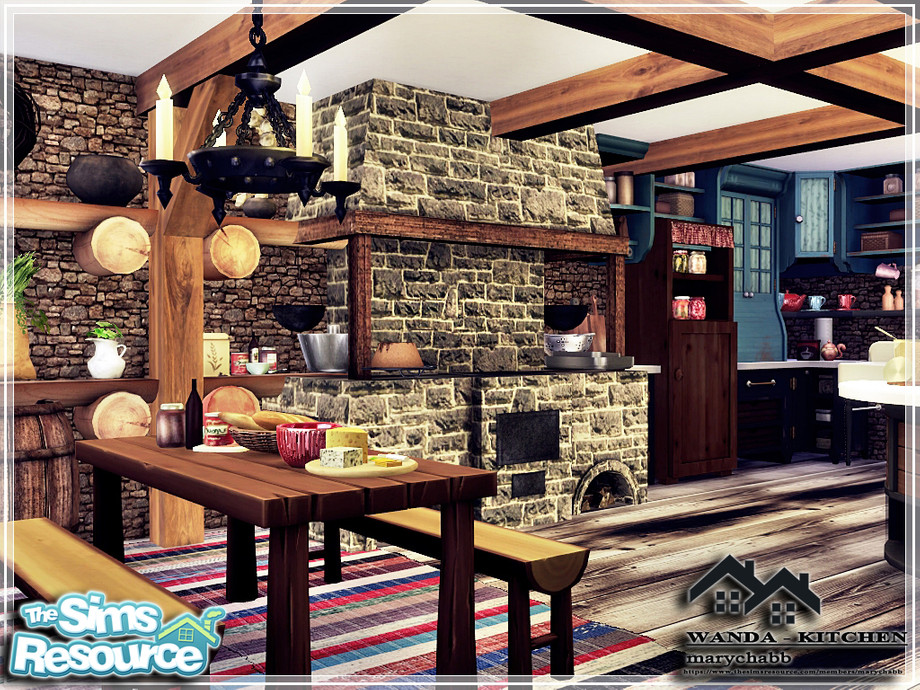 Wanda Kitchen WANDA Kitchen by marychabb at TSR » Sims 4 Updates