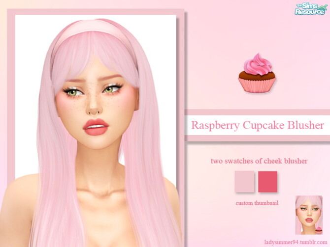 Sims 4 Raspberry Cupcake Blusher by LadySimmer94 at TSR