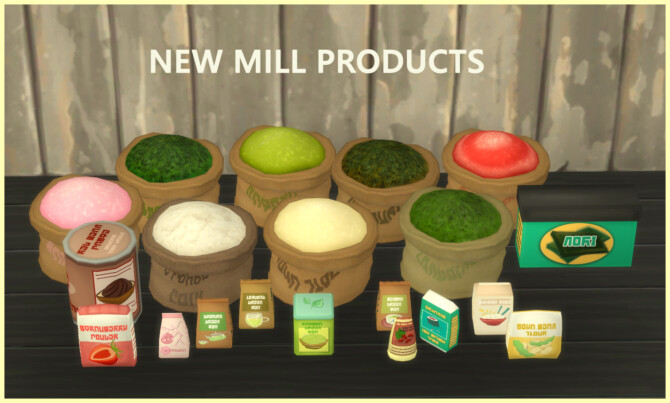 Sims 4 FUNCTIONAL MILL MOCHI AND GREEN TEA ADD ON at Icemunmun