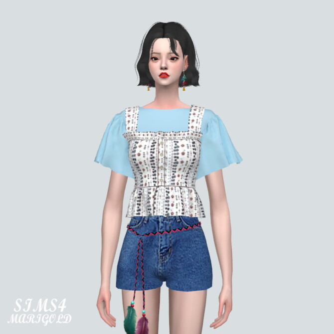Sims 4 Crop Top With T 9P at Marigold