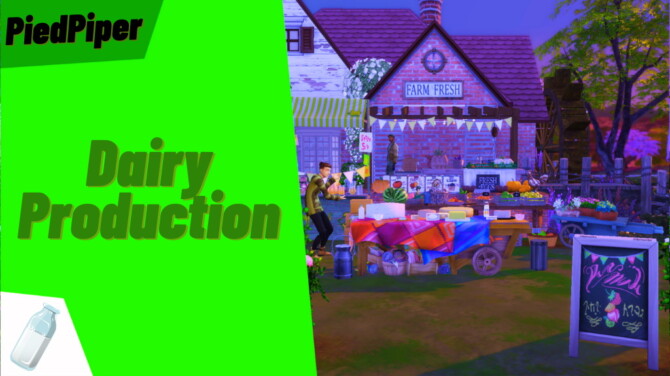 Sims 4 Dairy Production by PiedPiper at Mod The Sims 4