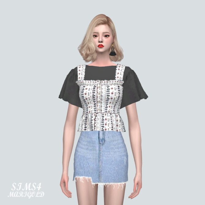 Sims 4 Crop Top With T 9P at Marigold
