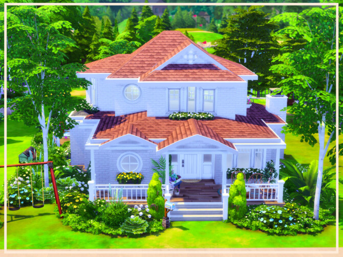 Sims 4 Bright and Welcoming house by simmer adelaina at TSR