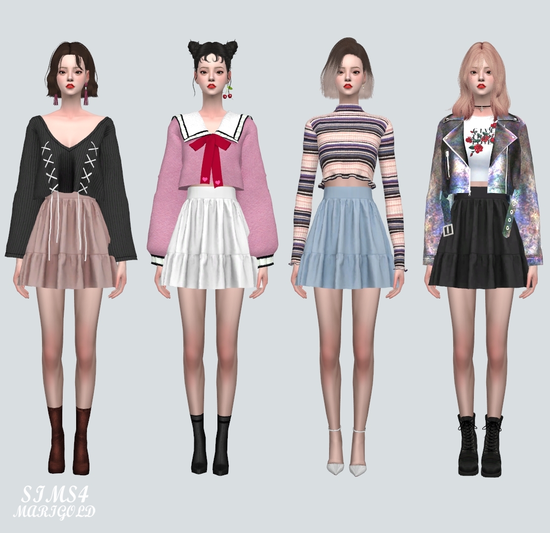 G0 Mini Skirt at Marigold » Sims 4 Updates