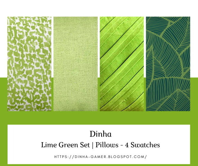 Sims 4 Lime Green Set: Paintings, Rugs & Pillows at Dinha Gamer