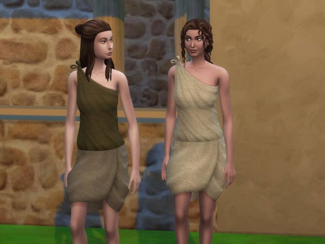 Sims 4 Efrosyni top and bottom at KyriaT’s Sims 4 World