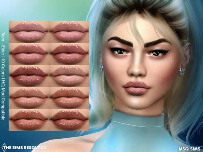 Sims 4 Lipstick NB56 at MSQ Sims