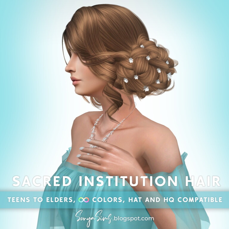 Sacred Institution Hair at Sonya Sims » Sims 4 Updates