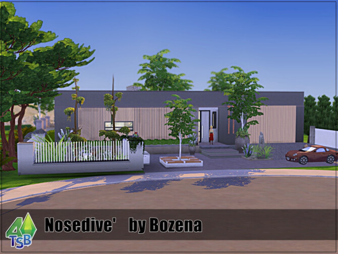 Sims 4 Nosedive home by bozena at TSR