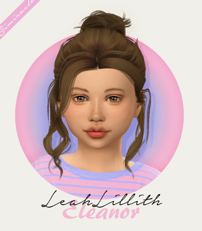 Sims 4 Leahlillith Eleanor Hair Kids Version at Simiracle