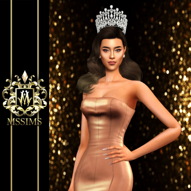 Sims 4 THE LADY” MISS ALL NATION THAILAND 2017 CROWN at MSSIMS