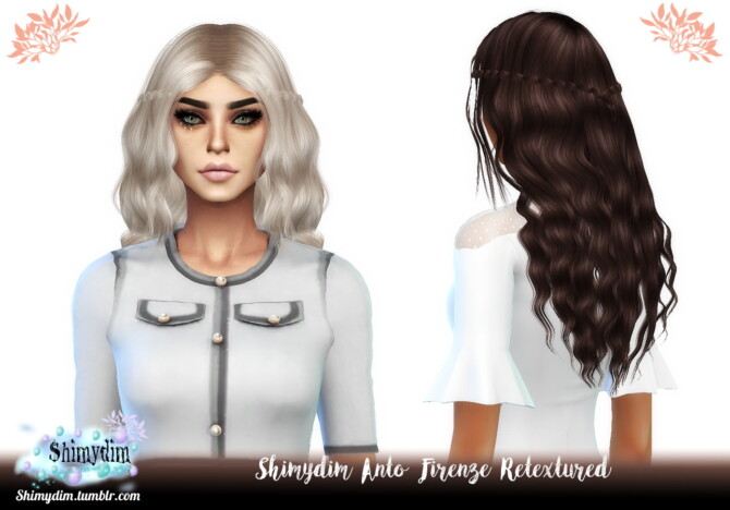 Sims 4 Anto Firenze Hair Retexture at Shimydim Sims