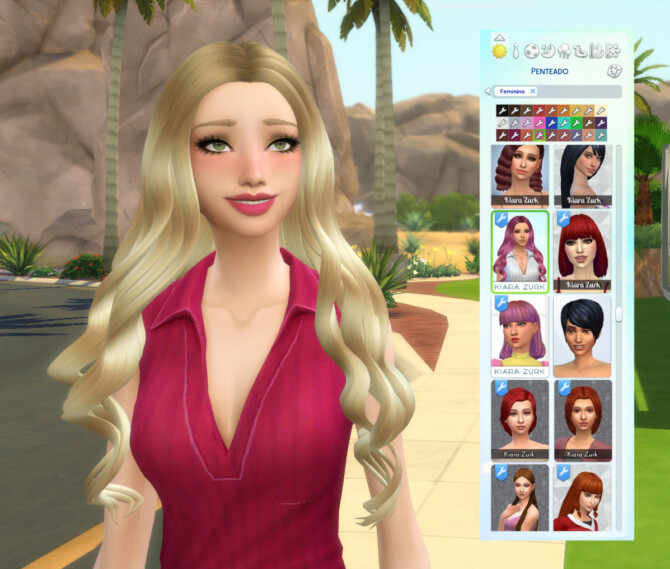 Sims 4 Veronica Hairstyle at My Stuff Origin