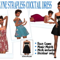 Mclayne’s Strapless Cocktail Dress