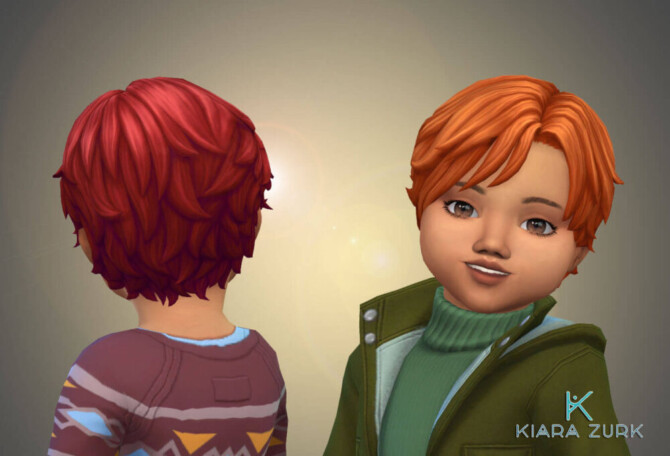 Sims 4 Romano Vargas Hairstyle for Toddlers at My Stuff Origin