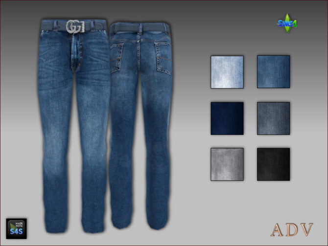 Jeans and shirts for males at Arte Della Vita » Sims 4 Updates