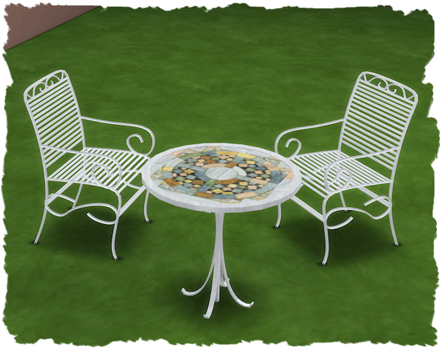 Sims 4 Copa Cabana garden set by Chalipo at All 4 Sims