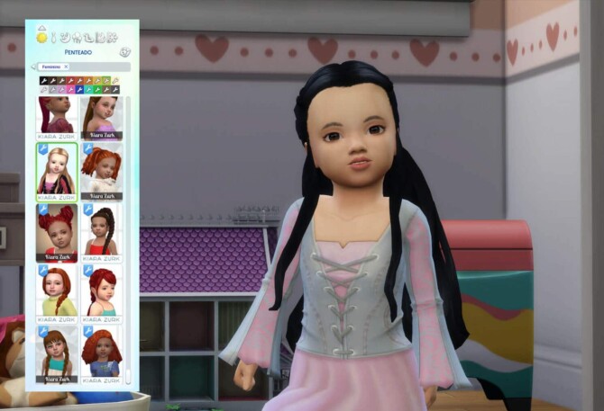 Sims 4 Tauriel Hairstyle for Toddlers at My Stuff Origin