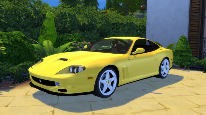 Sims 4 2002 Ferrari 550 Maranello at Modern Crafter CC
