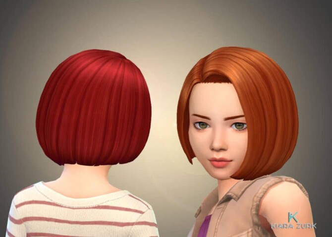 Sims 4 Gaby Hairstyle for Girls at My Stuff Origin