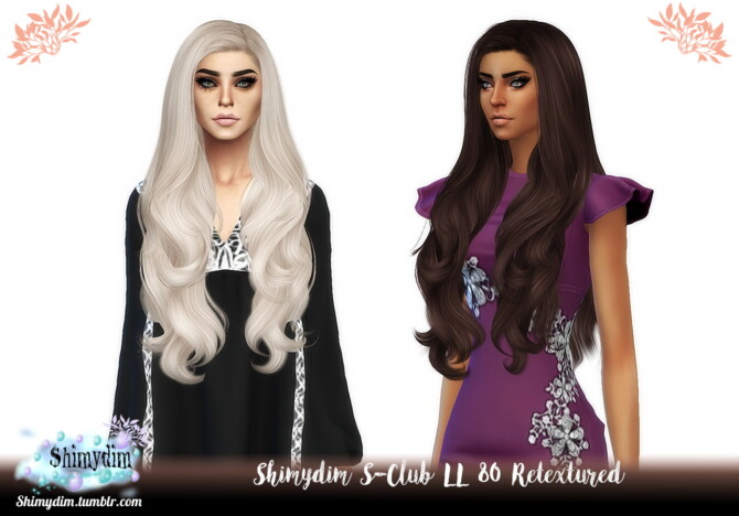 Sims 4 S Club LL 80 Hair Retexture at Shimydim Sims