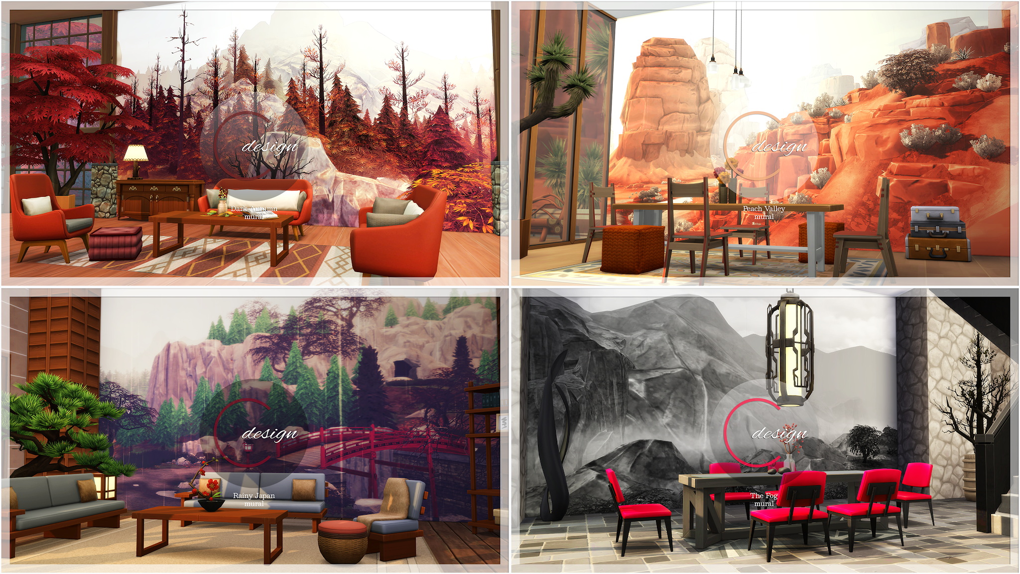 Murals Mega Pack at Cross Design » Sims 4 Updates