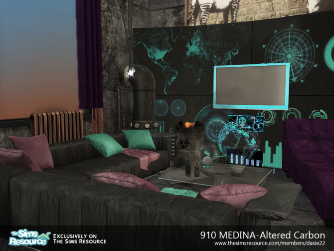 Sims 4 910 MEDINA Altered Carbon Suite by dasie2 at TSR