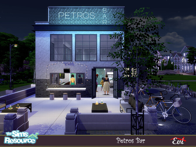 Sims 4 Petros Bar by evi at TSR