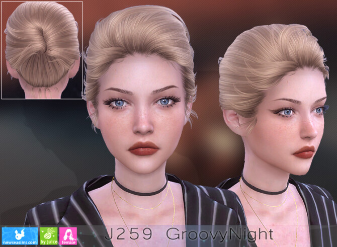 Sims 4 J259 GroovyNight hair (P) at Newsea Sims 4