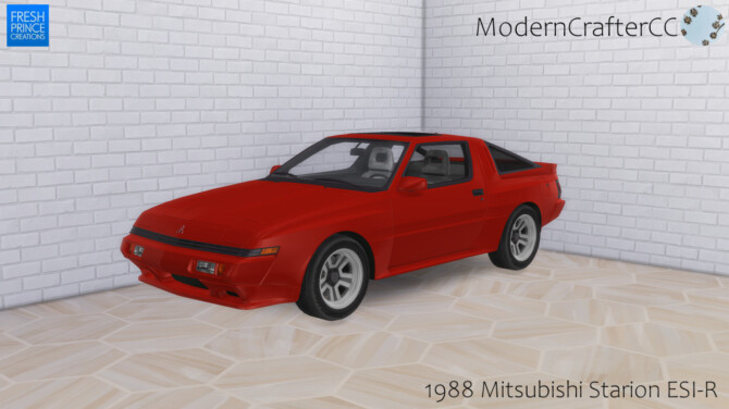 Sims 4 1988 Mitsubishi Starion ESI R at Modern Crafter CC
