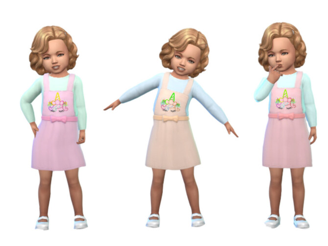 Sims 4 Toddler Dress 0515 by ErinAOK at TSR