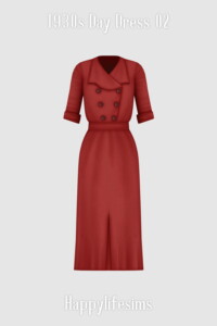 1930s Day Dress 02