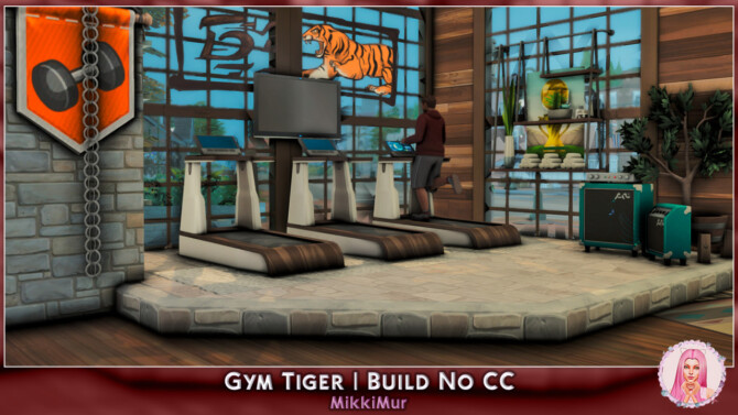 Sims 4 Gym Tiger at MikkiMur