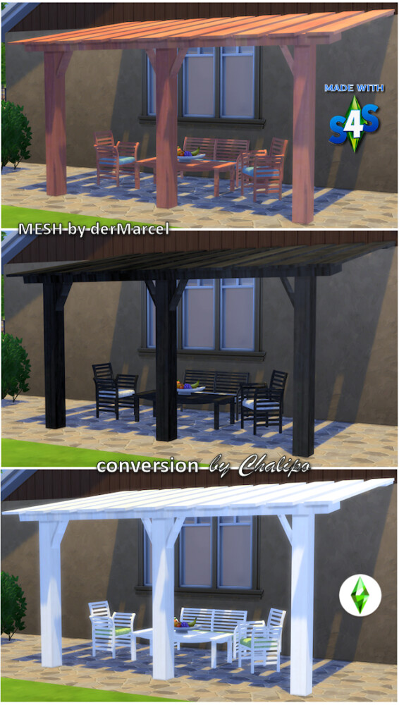Sims 4 Amarillo garden set by Chalipo at All 4 Sims