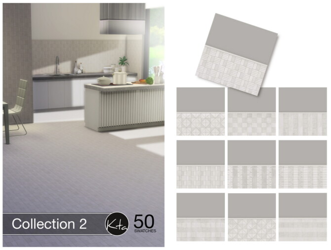 Sims 4 Collection 2 floor & wall tiles at Ktasims