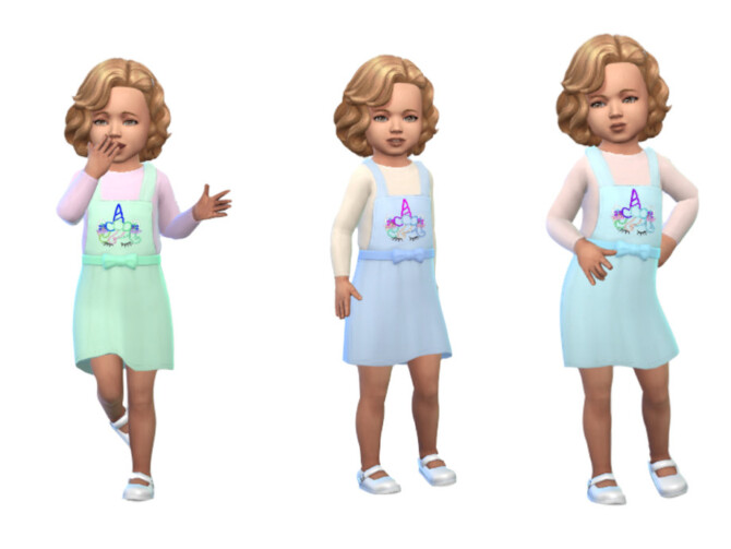Sims 4 Toddler Dress 0515 by ErinAOK at TSR