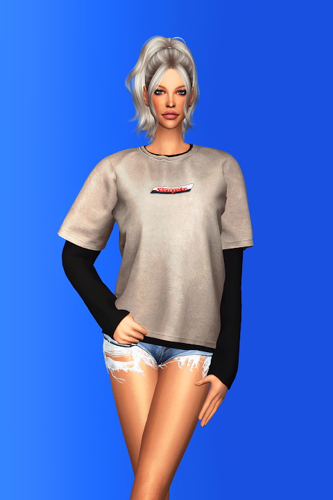 Sims 4 Layered T Shirt AF at Gorilla