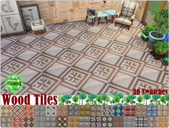 Sims 4 Wood Tiles at Annett’s Sims 4 Welt